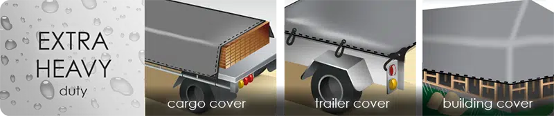 Extra Heavy Duty Silver Black Tarp