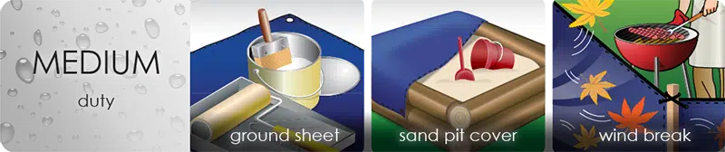 Medium Duty Blue Tarp